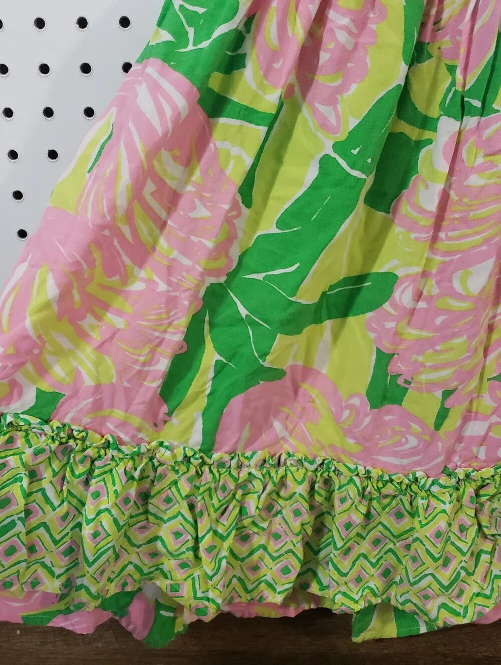 LILLY PULITZER TARGET Toddler Girls Pink Green Bright Tropical Sun Dress Size 2T